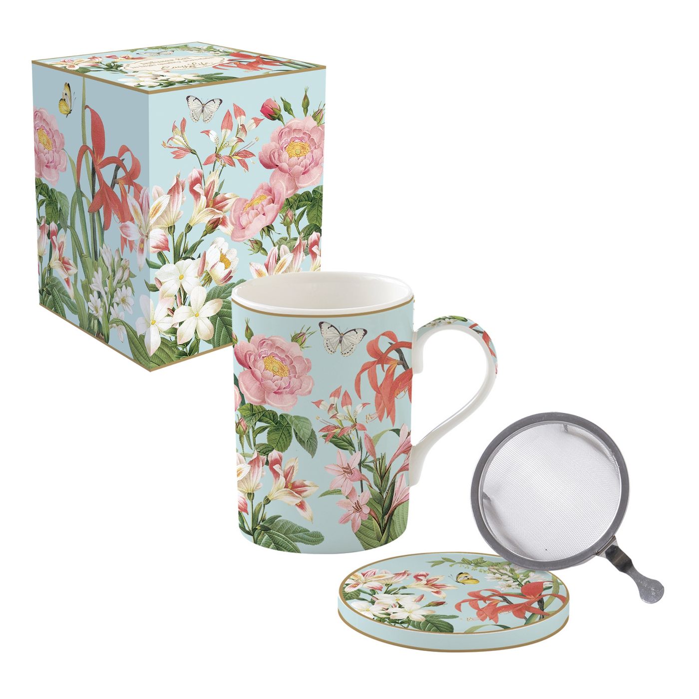 Tisanière En Porcelaine 35cl Avec Filtre Inox - Infuseur à Thé, Tisane - Coffret Pratique - Design Simple Et élégant - 5